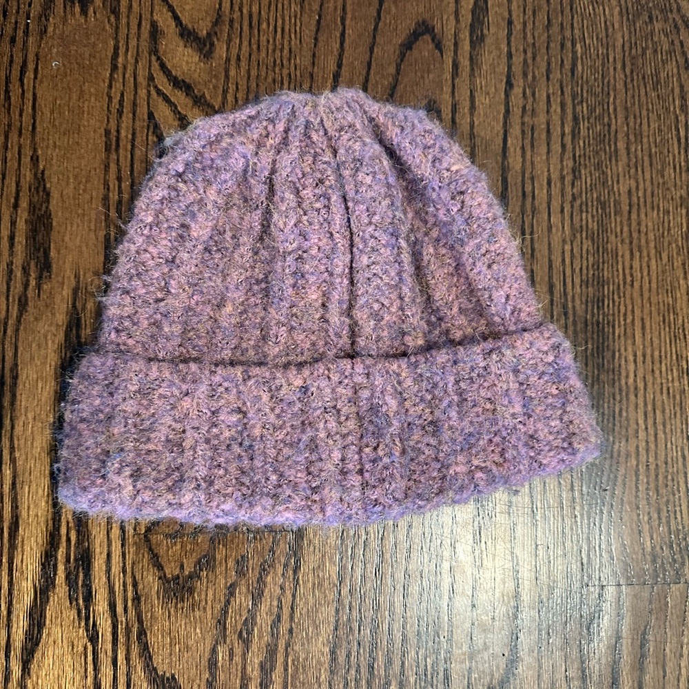 Anthropologie Cozy Pink Knit Beanie